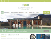 Tablet Screenshot of bastiaanskloof.co.za